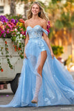 Sherri Hill Style 54866 IN STOCK PERIWINKLE SIZE 8 READY TO SHIP