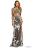 Sherri Hill 55383 IN STOCK SILVER SIZE 4