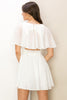 Angel Romper - with Ruffle Sleeve Detail - Off White