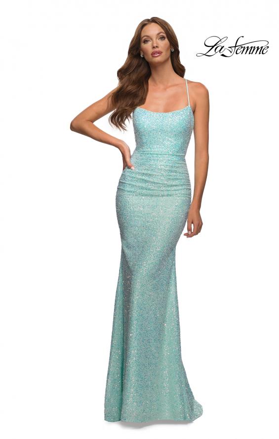 La Femme Style 30668 IN STOCK AQUA SIZE 12 KooKoo's Nest La Femme Style 30668 IN STOCK AQUA SIZE 12 KooKoo's Nest