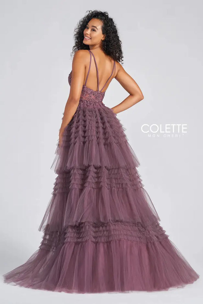 Colette Prom Style CL12281 | IN STOCK HEATHER SIZE 4, 8 AND BLACK SIZE 0, 12