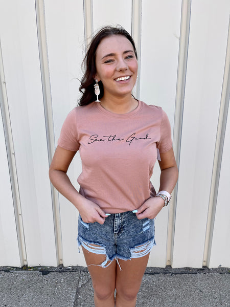 Cowboys - Graphic T-Shirt - Peach