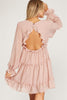 MEDIUM: Country Club - Long Sleeve Dress - Rose - Size Medium