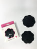 Adhesive silicone nipple covers - Black Petals