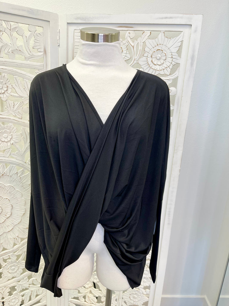 Cassia - Black Long Sleeve Top