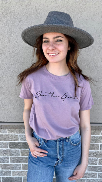Quinn - Heather Grey Cropped Tee