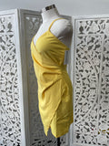 Party Time - Yellow Wrap Detail Dress