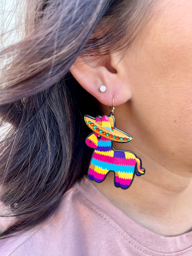 Fiesta Piñata Acrylic earrings