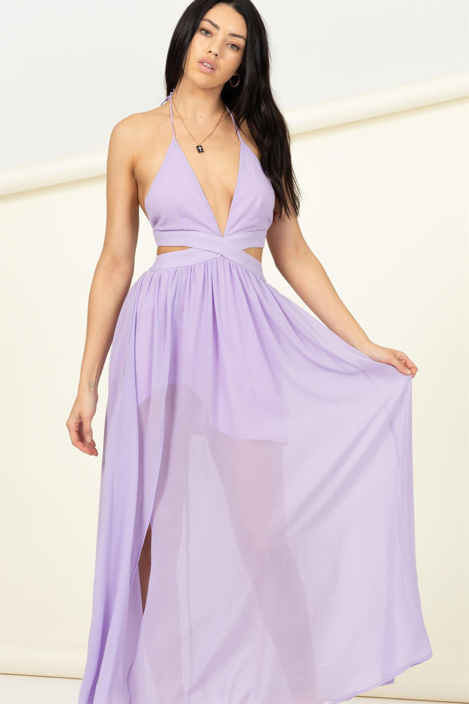 Key West Chiffon Dress - Lavender