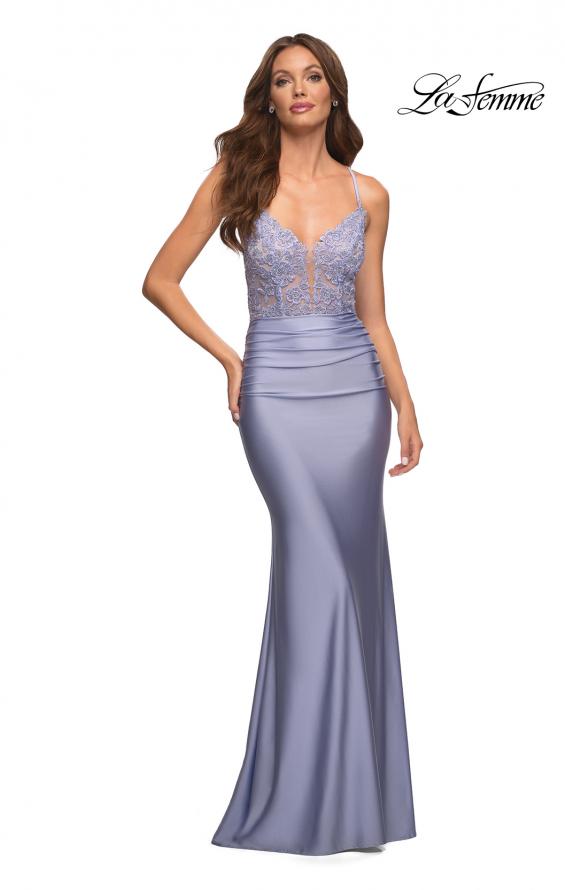 La Femme Style 30466 IN STOCK LIGHT PERIWINKLE SIZE 6