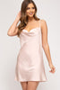 Morgan - Satin Dress - Rose