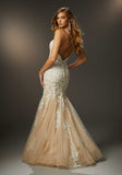 Morilee Prom Style 48046 IN STOCK IVORY/NUDE SIZE 6