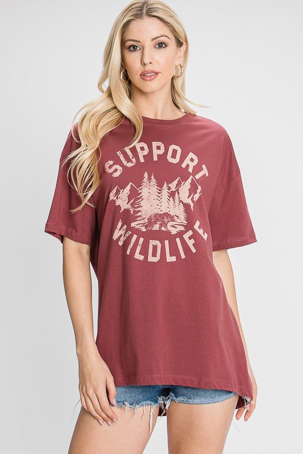 Support Wildlife - Graphic T-Shirt