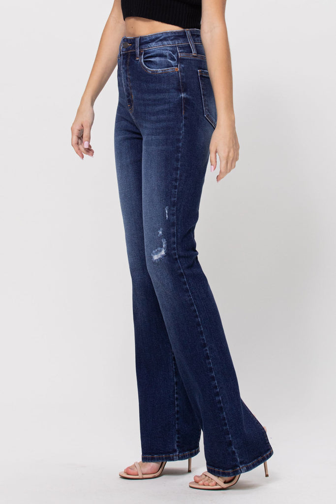 Yeehaw - High Rise Back Slit Bootcut Jeans SIZE 7
