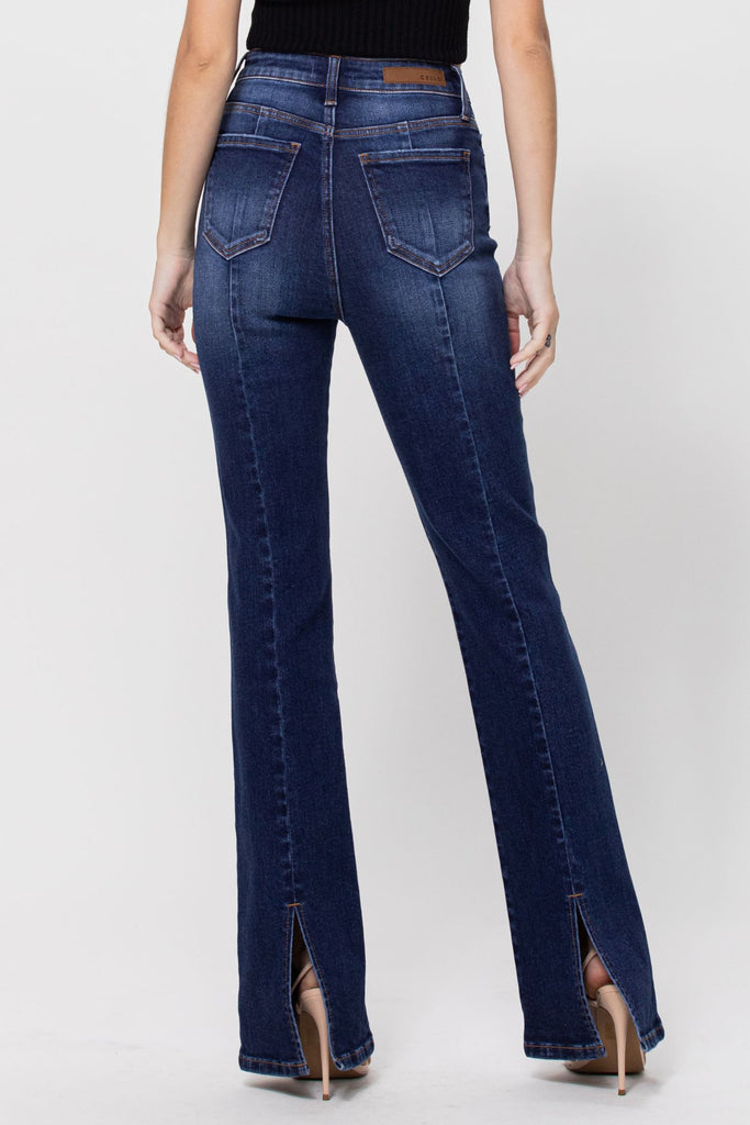 Yeehaw - High Rise Back Slit Bootcut Jeans SIZE 7